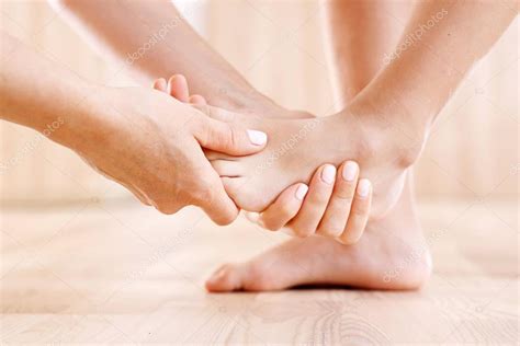 Foot injury. Twisted ankle. — Stock Photo © robertprzybysz #165454364