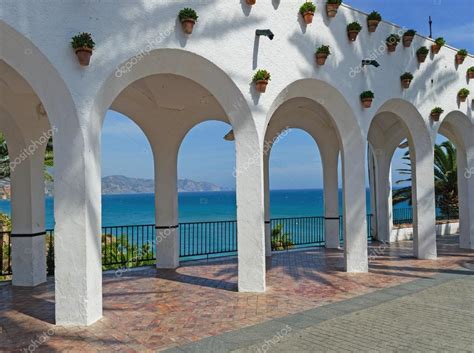 Europe balcony in Nerja — Stock Photo © alfonsodetomas #113540274