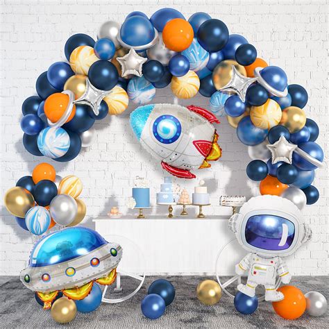 Ouddy Party 112PCS Outer Space Party Decorations Balloon Garland Kit ...