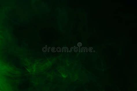 Green Steam on a Black Background Stock Photo - Image of curve, magic ...