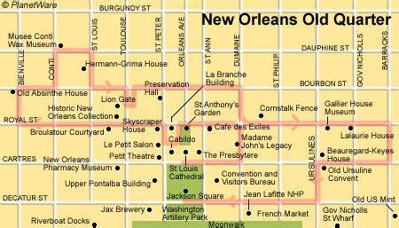 New Orleans Hop On Hop Off Map