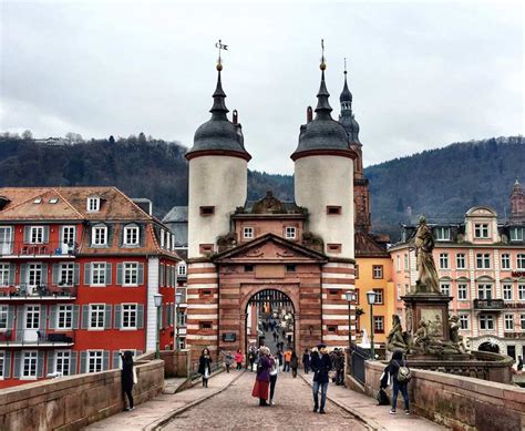 Views From The Old Bridge in Heidelberg Germany