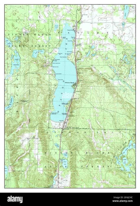 Otsego Lake, Michigan, map 1951, 1:24000, United States of America by Timeless Maps, data U.S ...