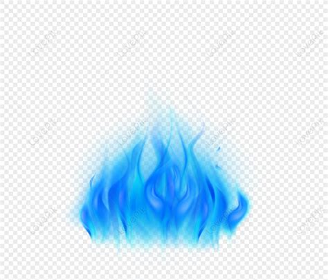 Blue Gradient Magic Flame, Material, Magical Flame, Blue Fire Background PNG Transparent ...