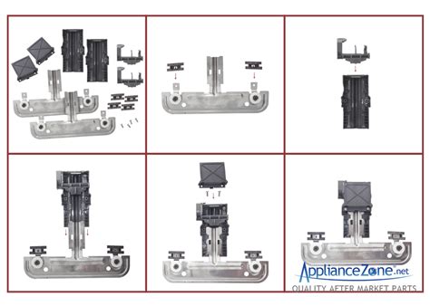 Replacement W10712395 Dishwasher Rack Adjuster Kit for KitchenAid / Whirlpool | Appliance Zone