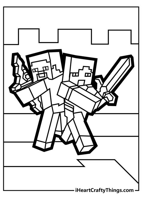 Minecraft Printable Coloring Sheets