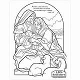 The Holy Family Nativity Coloring Page  Printable Christmas sketch template