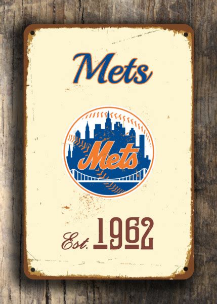 NEW YORK METS Sign Vintage style - Classic Metal Signs