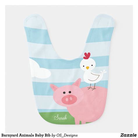 Barnyard Animals Baby Bib Barnyard Animals, Baby Animals, Baby Bibs ...