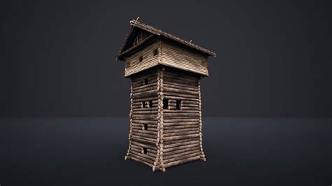 Medieval Wooden Watchtower - 3D Model by Enterables