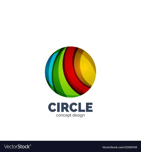 Abstract circle logo Royalty Free Vector Image