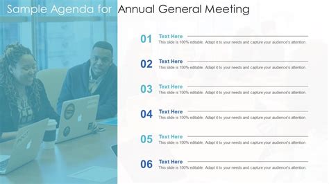 Sample Agenda For Annual General Meeting Infographic Template | Presentation Graphics ...