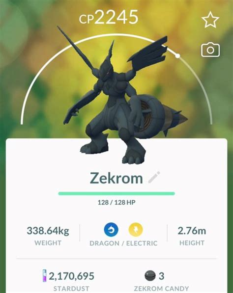 Raid Hour event featuring Zekrom and Shiny Zekrom that know Fusion Bolt ...