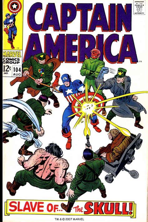 Captain America #104 - Jack Kirby art & cover - Pencil Ink