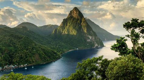 Piton Mountains on the Island of Saint Lucia