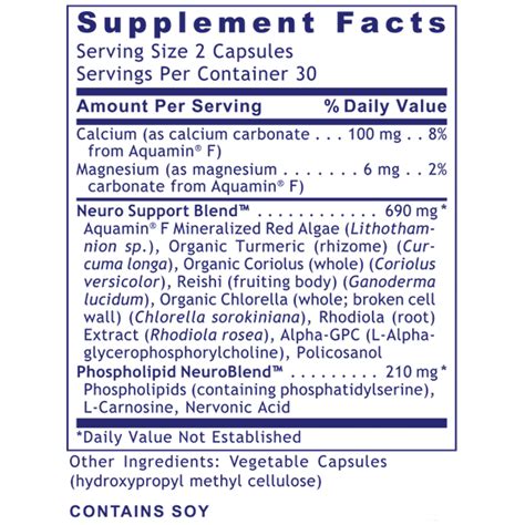 nerve rejuvenation supplement, neurological formula.