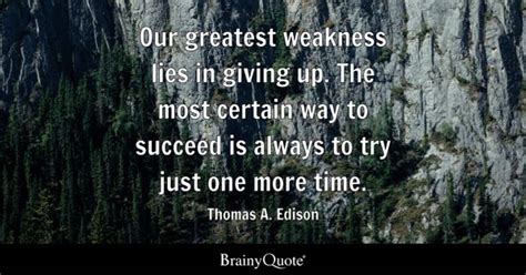 Thomas Edison Quote About Not Giving Up - Vanda Jackelyn