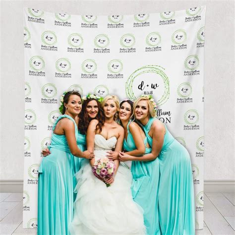 Custom Wedding Step And Repeat Backdrop, Wedding Logo Backdrop, Wedding ...