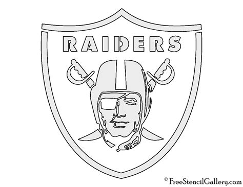 NFL Oakland Raiders Stencil | Free Stencil Gallery