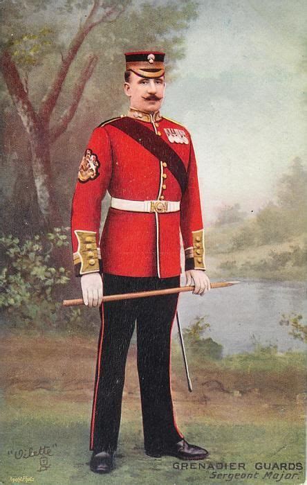 British; Grenadier Guards, Sergeant-Major, Review Order, c.1907 | British army uniform, British ...