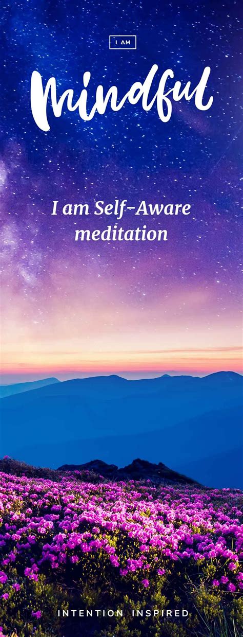 I am Self-Aware Meditation | Intention Inspired Complementary Therapy ...