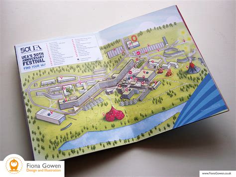 UEA 50th Anniversary Map :: Behance