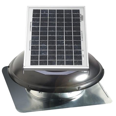 Air Vent 800 CFM Solar Powered Roof Mount Exhaust Attic Vent-SC8BL ...