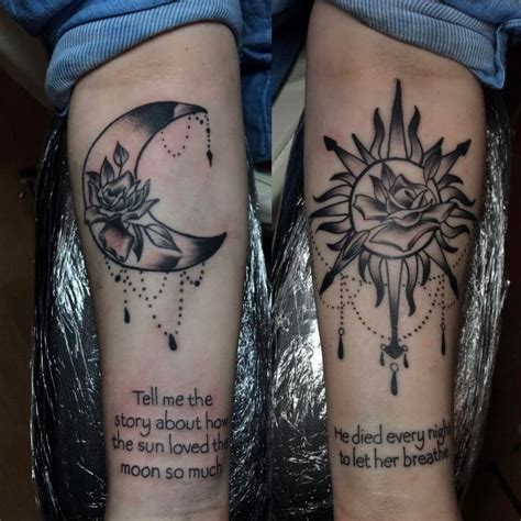 50 Meaningful and Beautiful Sun and Moon Tattoos – KickAss Things