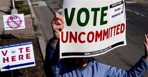 Michigan 'uncommitted' vote sends message to Biden