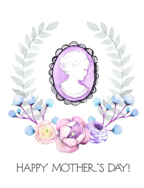 FREE Mother's Day Card Printable - Digital Download Watercolor by Heatherlee Chan | Lady Poppins ...