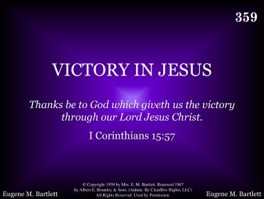 Victory In Jesus | R. J. Stevens Music