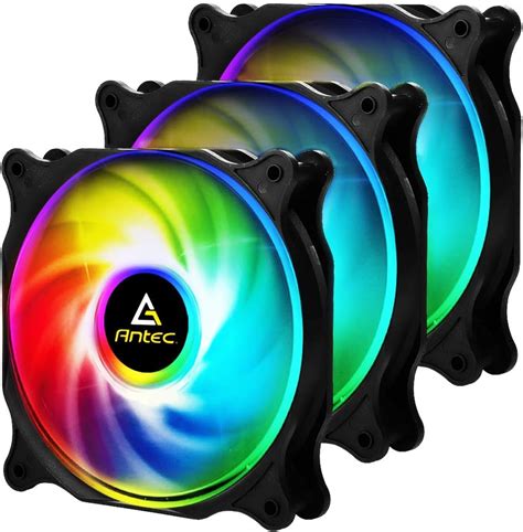 Antec 120mm RGB Case fan, RGB High Performance PC Fan, 4-pin RGB, F12 Series, 3 Packs…: Amazon ...