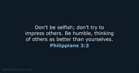 Philippians 2:3 - Bible verse (NLT) - DailyVerses.net