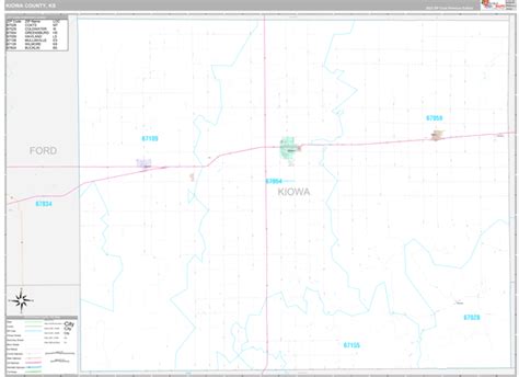 Kiowa County, KS Maps