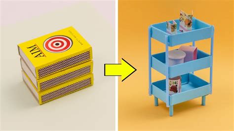 Diy Dollhouse Furniture Easy, Miniature Furniture, Tiny Furniture, Dollhouse Miniature Tutorials ...