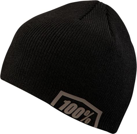 100% Essential Beanie Hat Black/Gray - Walmart.com - Walmart.com