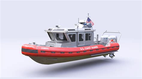 Coast guard rescue boat model - TurboSquid 1661057