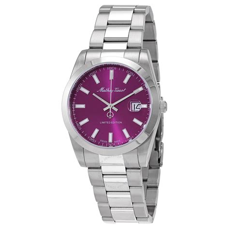 Mathey-Tissot Mathy I LE Quartz Purple Dial Men's Watch H451PU ...