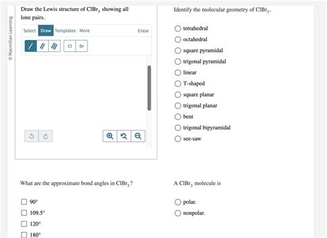 Solved Draw the Lewis structure of ClBr3 showing all Inna | Chegg.com