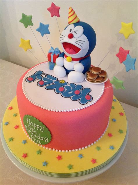 Birthday Doraemon Cake - birthday card message
