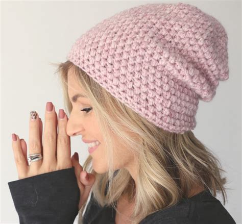 Free Slouchy Crochet Hat Pattern with Video tutorial and instructions