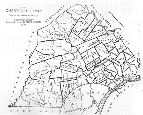 Chester County Pennsylvania Maps