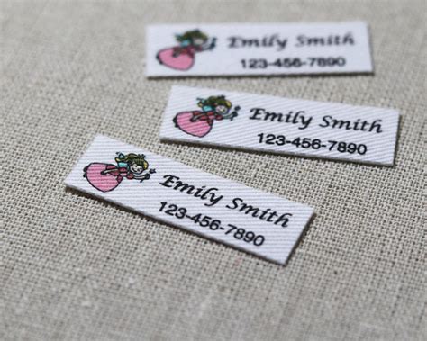 152 Pieces Personalized Name Labels for Child Custom Logo Labels, Iron on Label, Custom Clothing ...