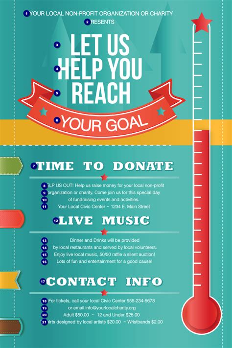 Fundraising Thermometer Poster | TicketPrinting.com