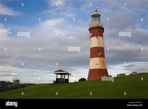 Lighthouse Plymouth, The Hoe, Devon Stock Photo - Alamy