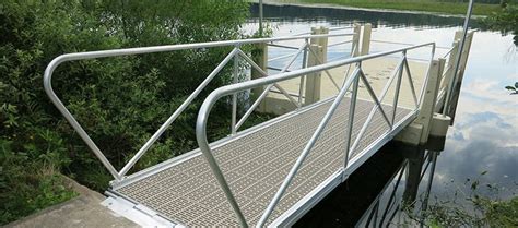 Aluminum Gangways & Ramps | FWM Docks & EZ Dock Northeast | Decking options, Dock, Decking panels