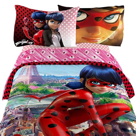 Miraculous Ladybug Bedding Set Be Miraculous Comforter and Sheet Set - Walmart.com