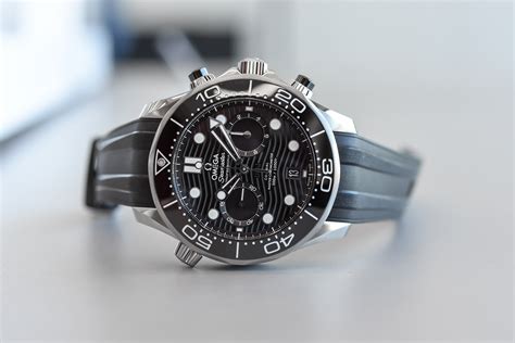 Omega Seamaster Diver 300M Chronograph (Hands-On) - Monochrome Watches