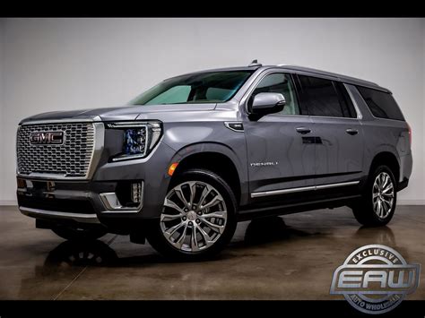 2022 Gmc Yukon Xl Denali 53 Miles Satin Steel Metallic Sport Utility Gas V8 6.2l - New Gmc Yukon ...