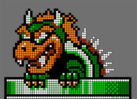 Mario Bowser Pixel Art Grid Pixel Art Grid Gallery | My XXX Hot Girl